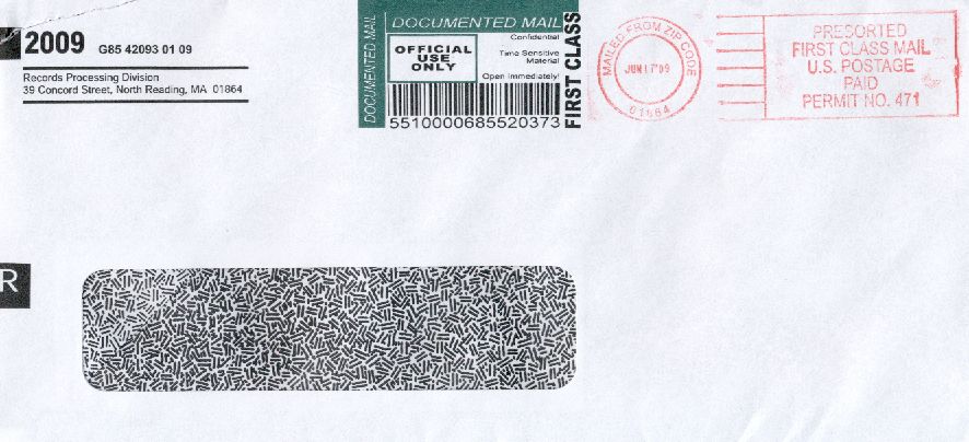 IRS envelope